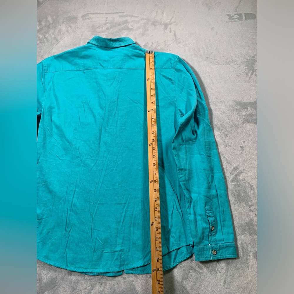 Allsaints Men's Turquoise Shirt - Picture 16 of 16
